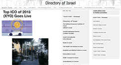 Desktop Screenshot of directoryofisrael.netzah.org