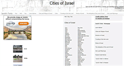 Desktop Screenshot of citiesofisrael.netzah.org